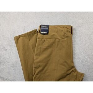 VRST Mens Athletic Taper Limitless Canvas Chino Pants Brown Spice W34 L34